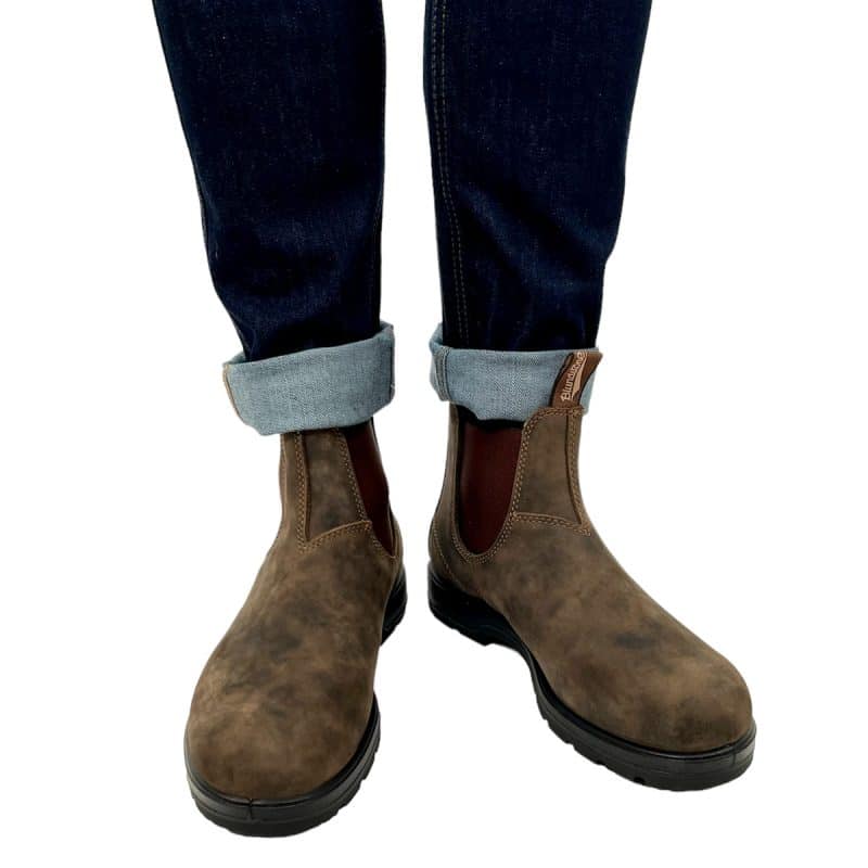chelsea boots marron