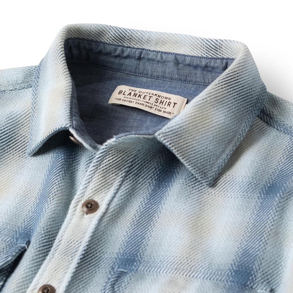 blanket shirt french blue outerknown