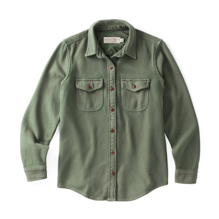 chroma blanket shirt femme vert sauge outerknown