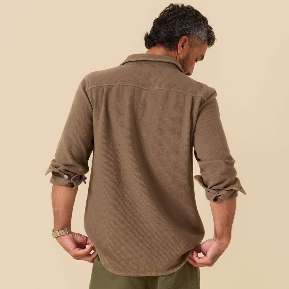 Chroma blanket shirt kelp bloom outerknown