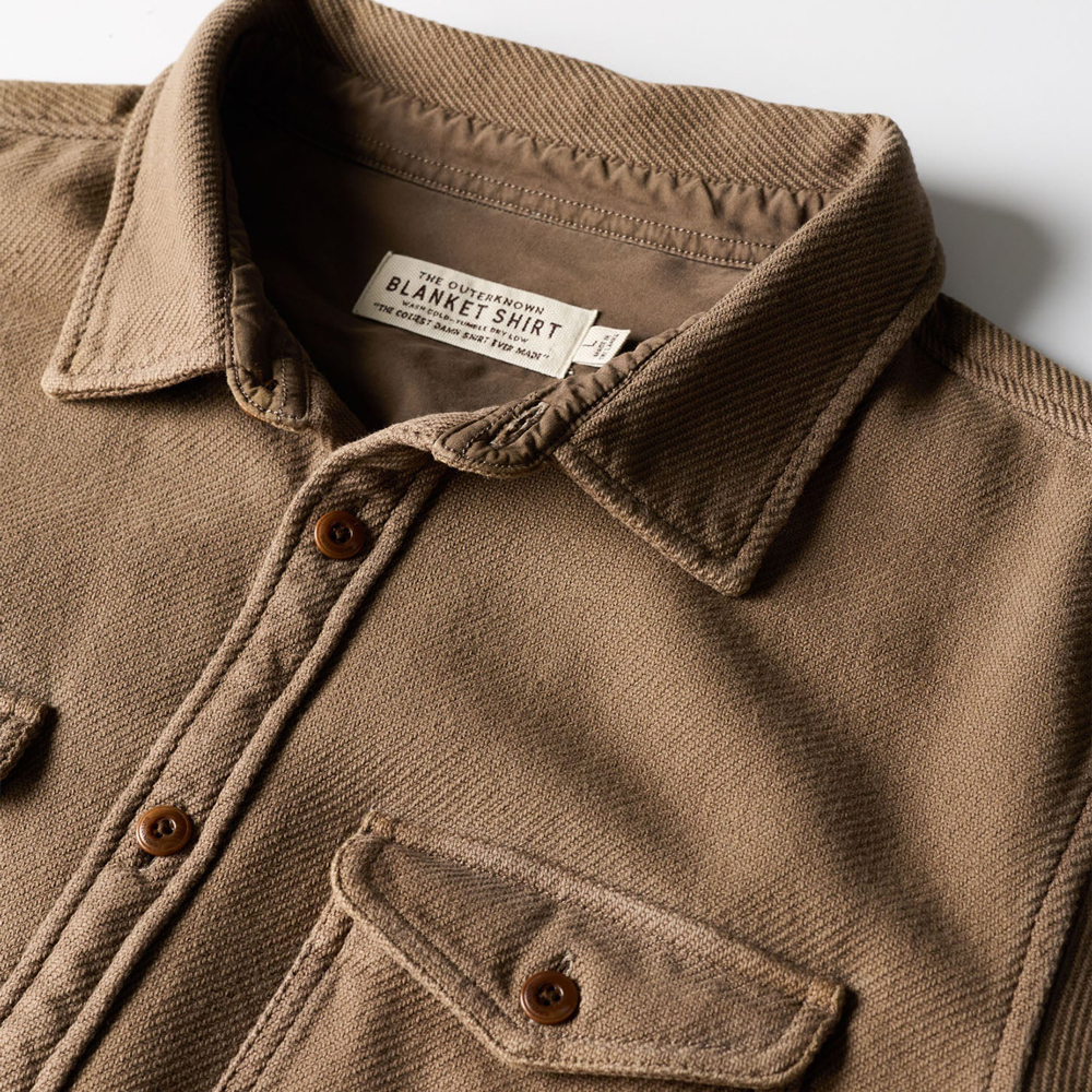 Chroma blanket shirt kelp bloom outerknown