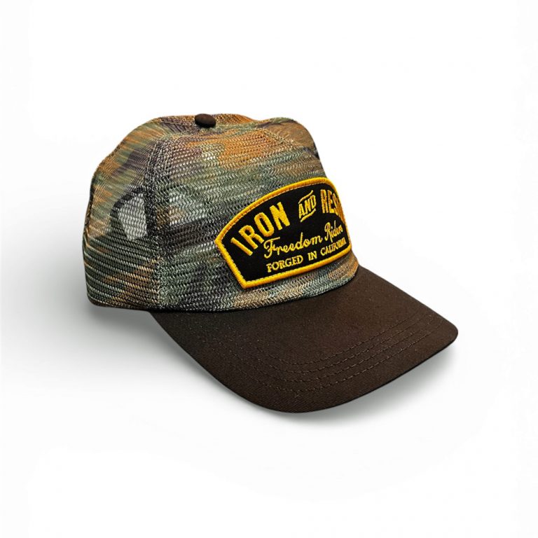 Casquette mesh camouflage iron and resin ride with mortimer