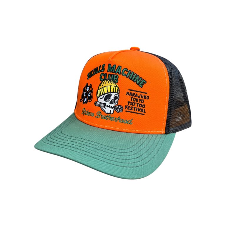casquette rider skulls machine ride with mortimer