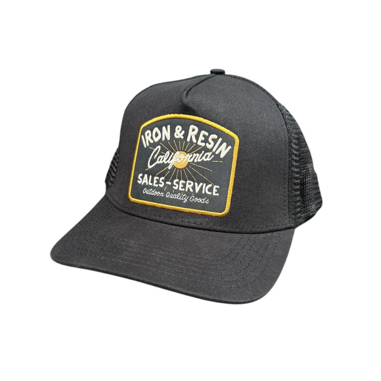 Casquette sales and service noire Iron and resin Ride with Mortimer