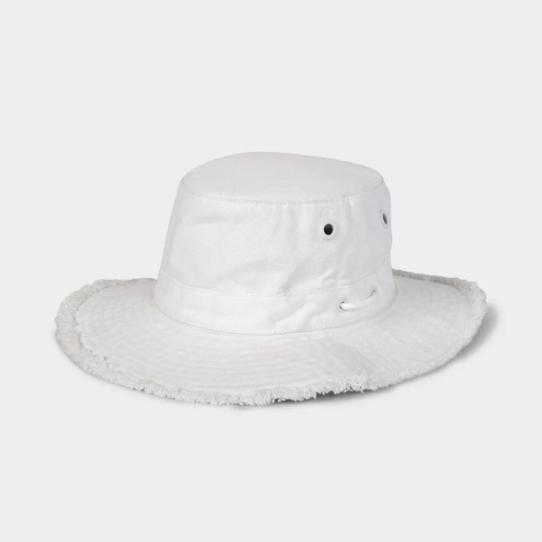 chapeau fringe tilley blanc