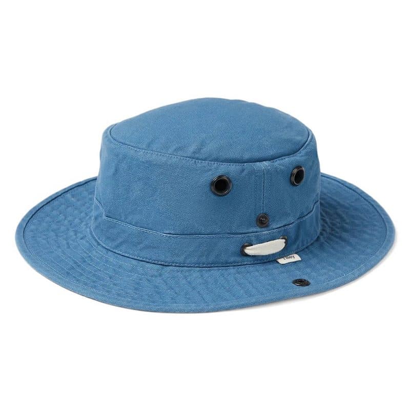 chapeau globe-trotteur bleu