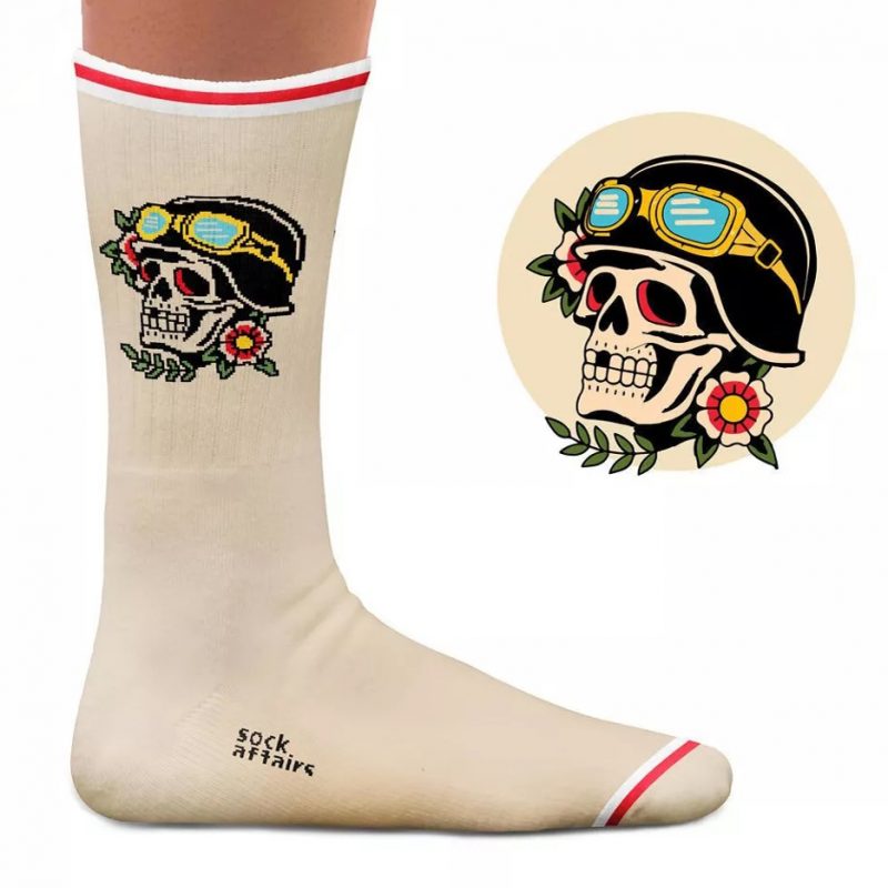 chaussettes american skull