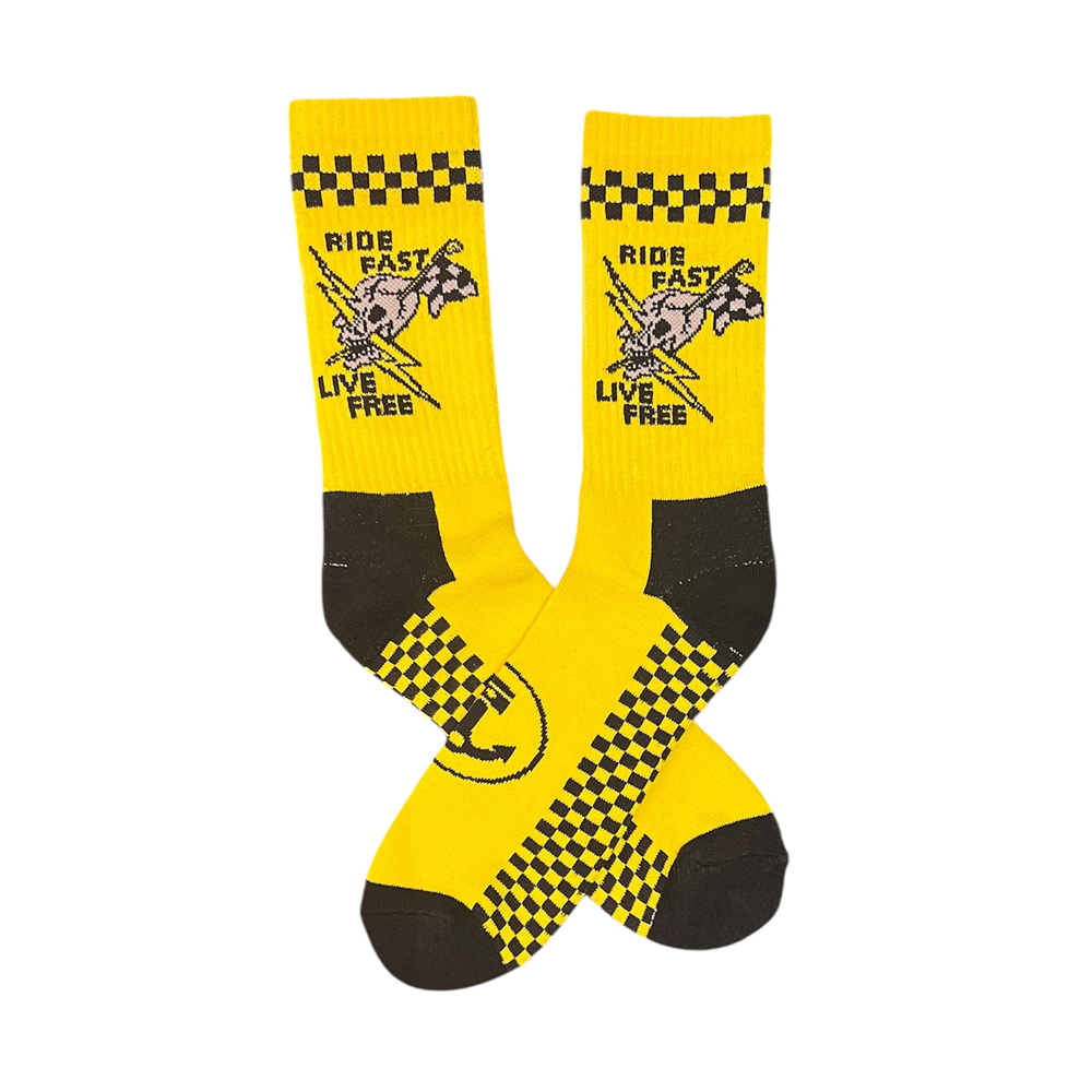 Chaussettes ride fast iron and resin ride with mortimer