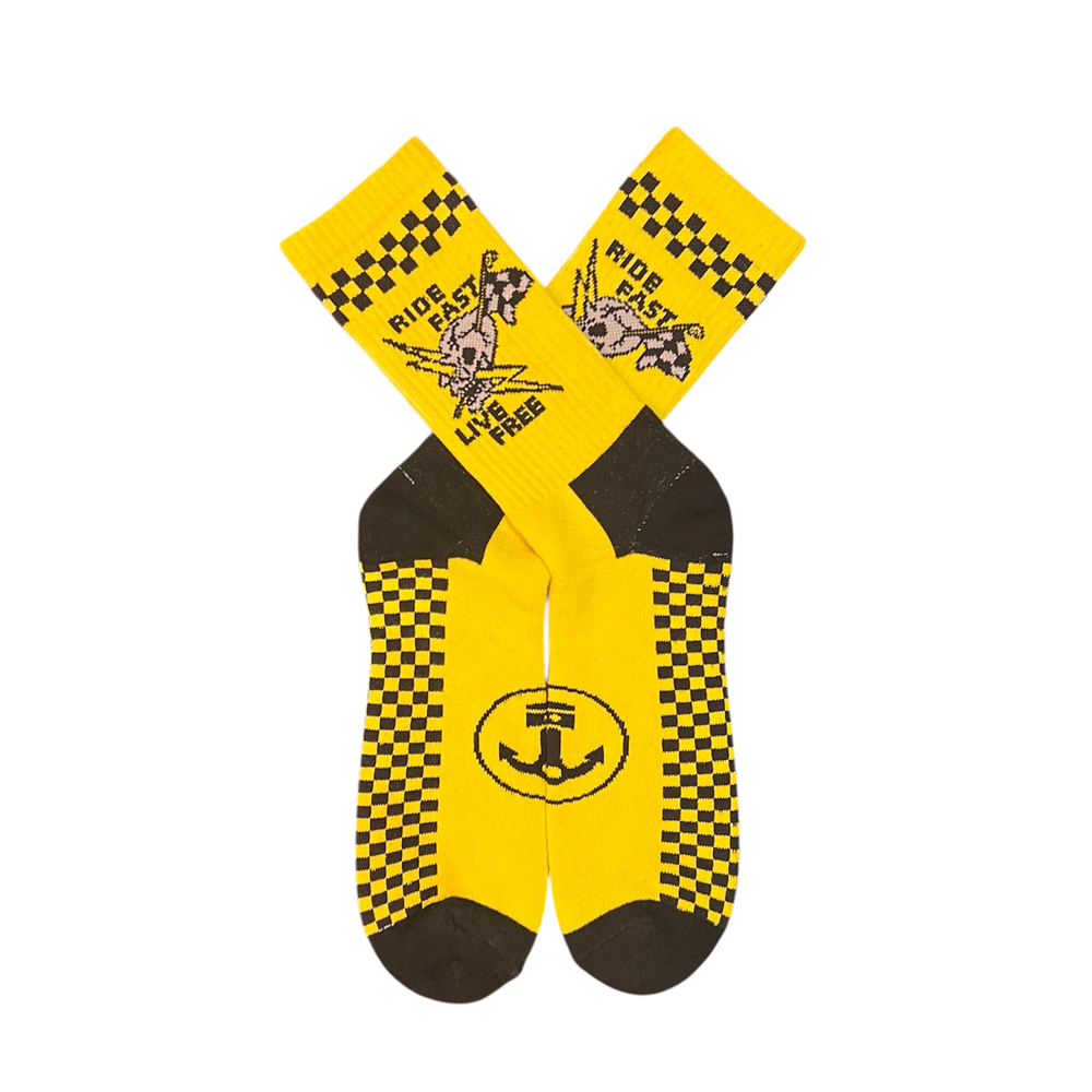 Chaussettes ride fast iron and resin ride with mortimer