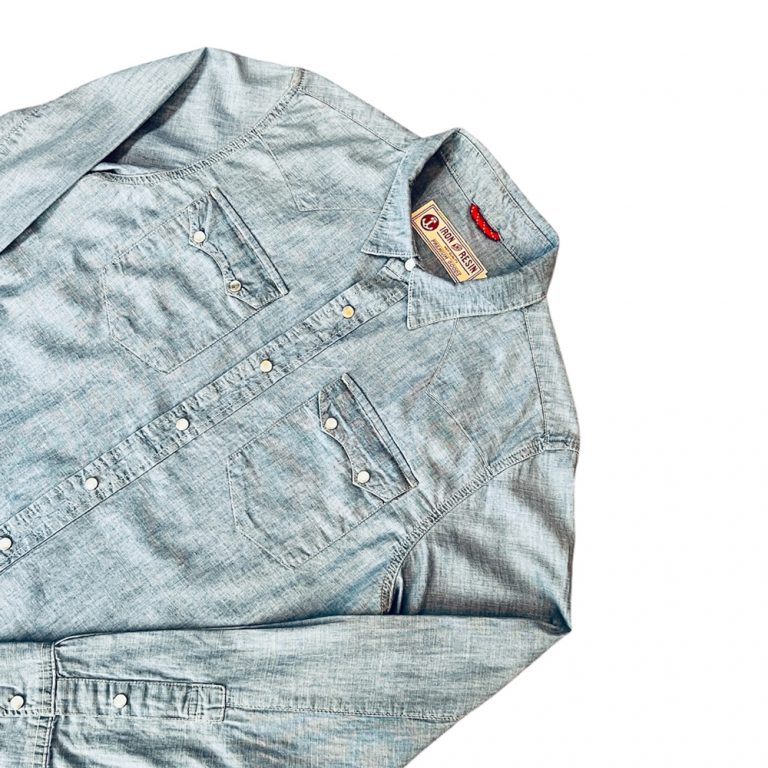 Chemise en jeans glider iron and resin ride with mortimer