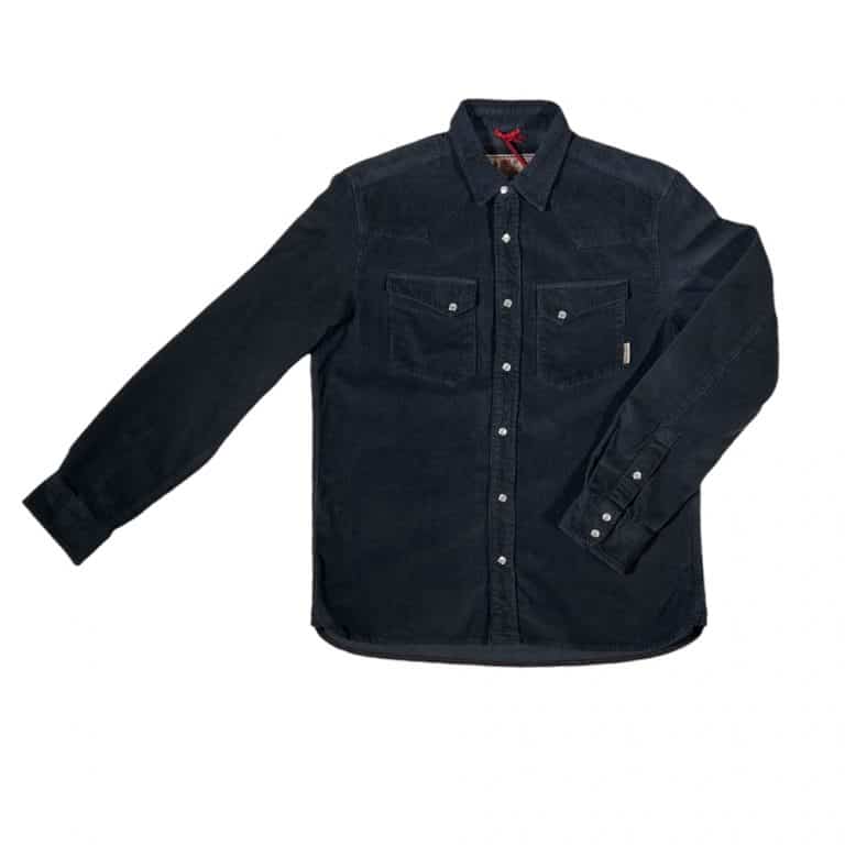 chemise ojai en velours noir