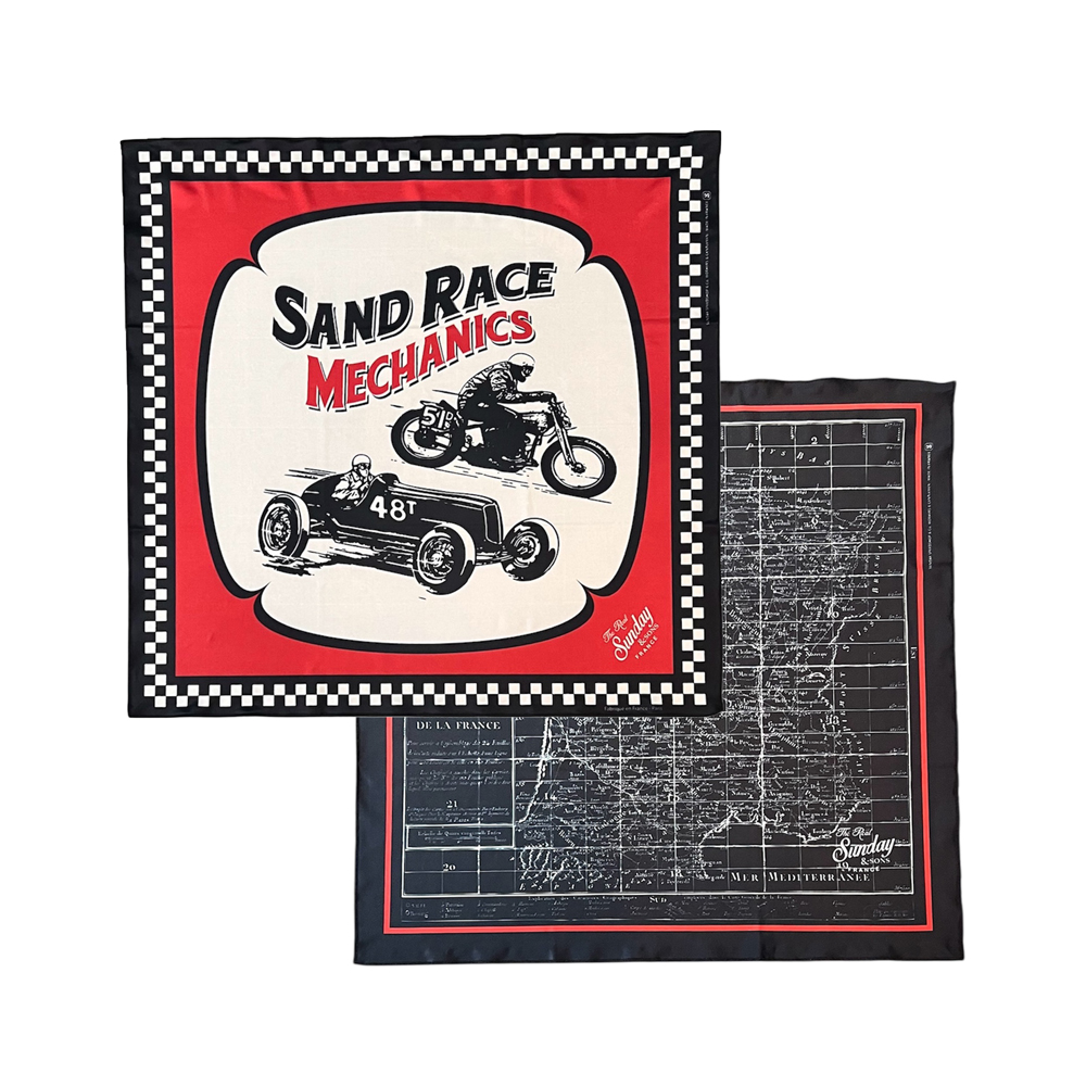 Foulard sand race Sunday Speedshop Ride with Mortimer