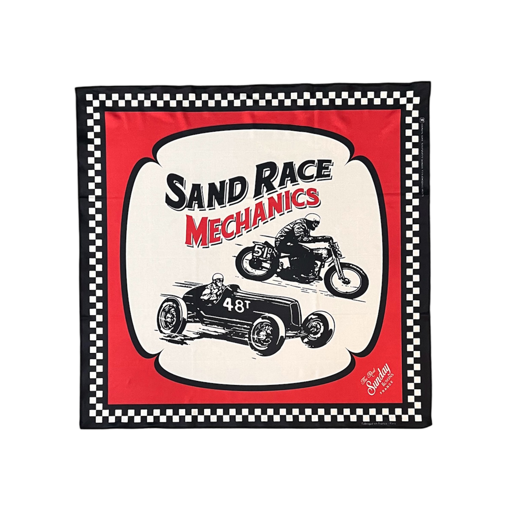 Foulard sand race Sunday Speedshop Ride with Mortimer