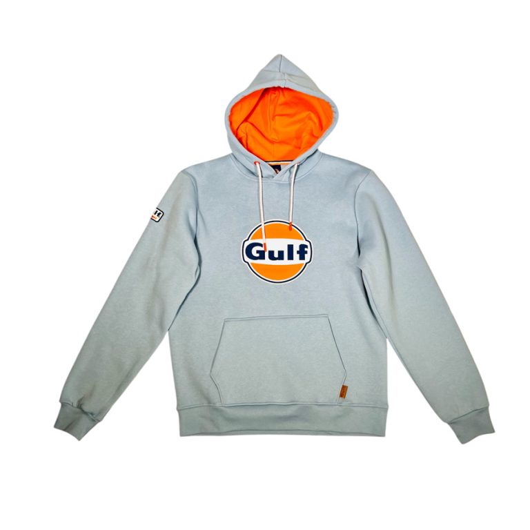 hoodie logo gulf ride with Mortimer