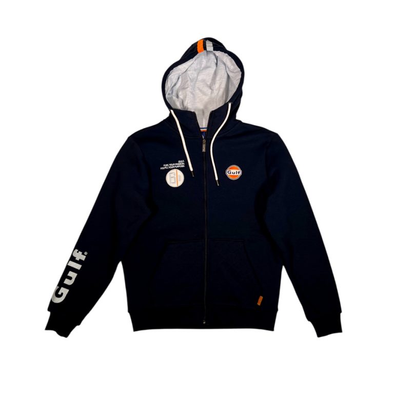 hoodie zip n°6 navy gulf ride with mortimer