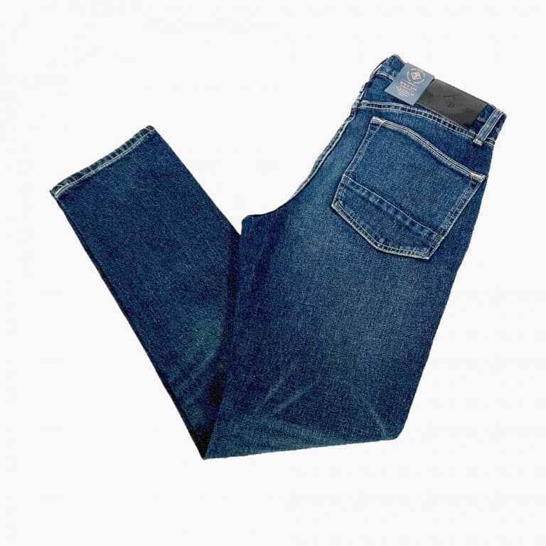 jeans bleu coupe droite