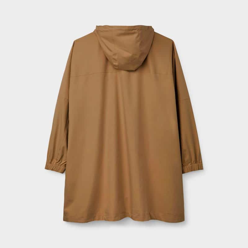 Poncho impermeable pliable camel