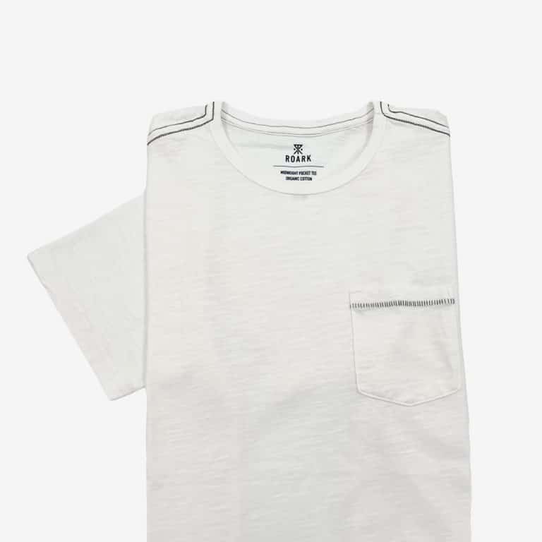 t-shirt blanc épais Roark