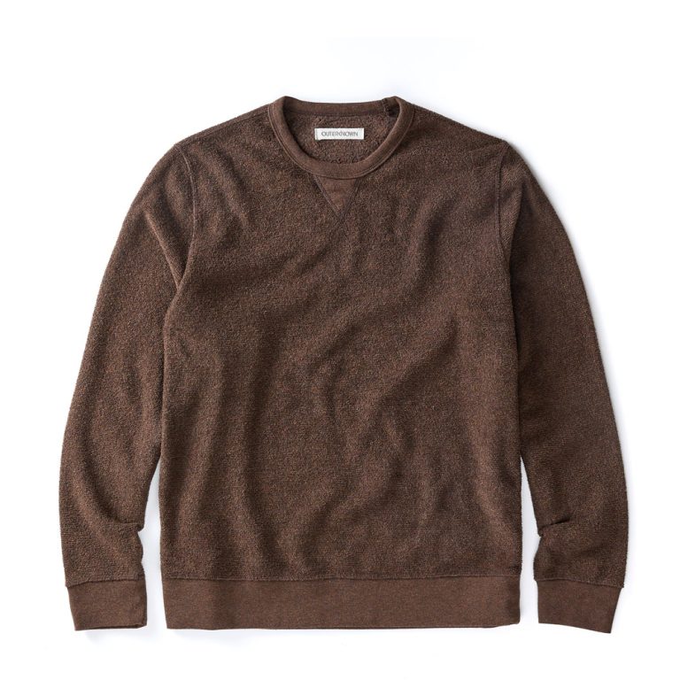 sweatshirt hightide crew marron outerknown