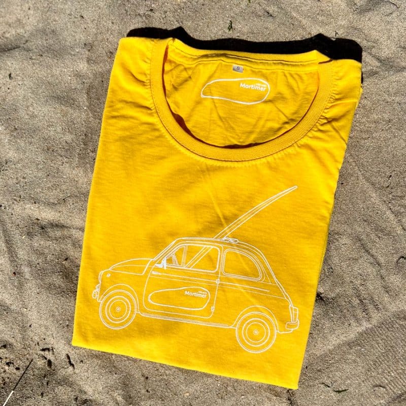 t-shirt femme imprimé voiture ride with mortimer