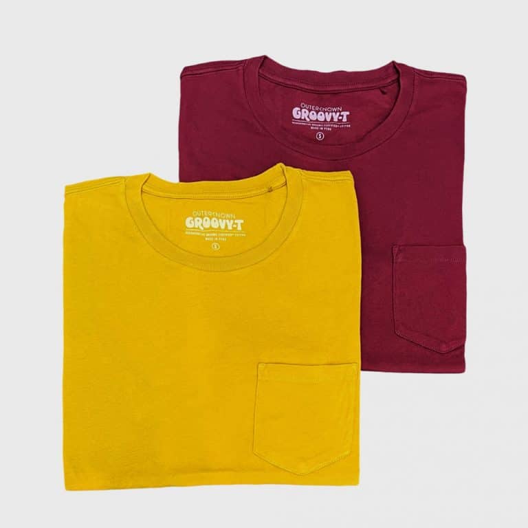 t-shirt groovy pocket outerknown