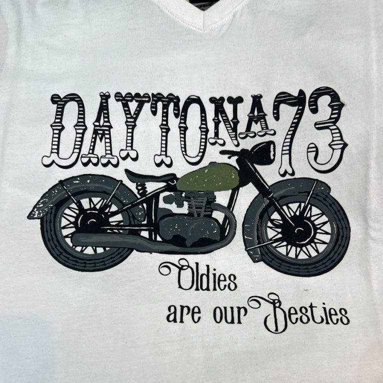 t-shirt moto ancienne daytona 73
