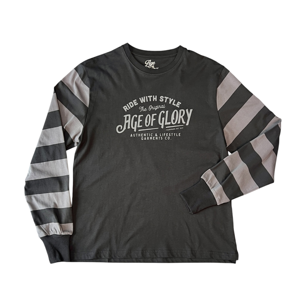 T-shirt original stripes age of glory Ride with Mortimer