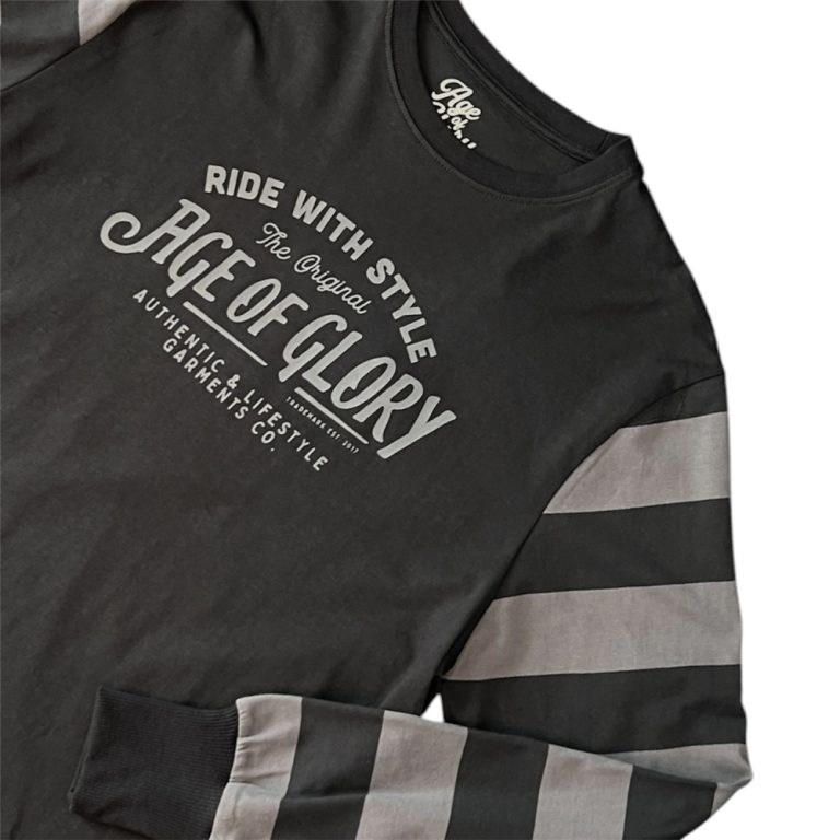 T-shirt original stripes age of glory Ride with Mortimer