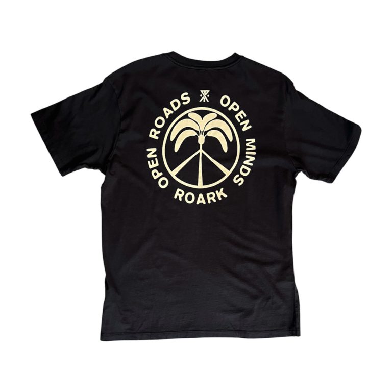 T-shirt peace palm noir roark ride with mortimer