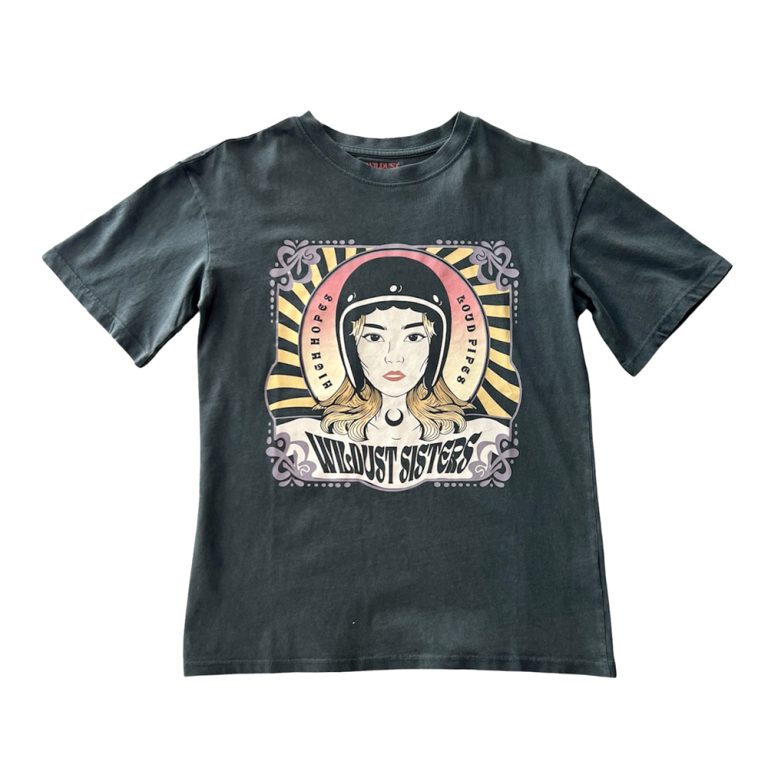 t-shirt rebel rider wildust sisters ride with mortimer
