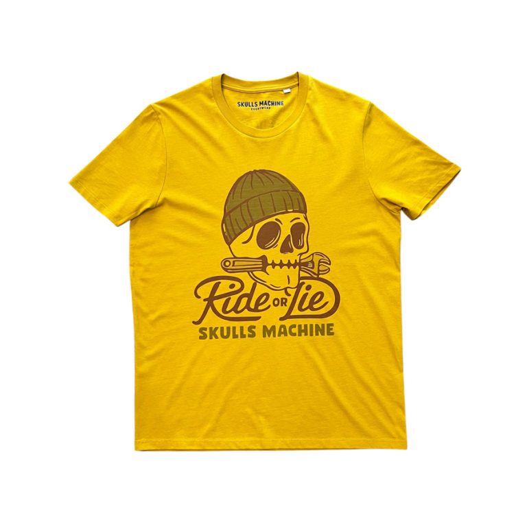 t-shirt ride or die skulls machine ride with mortimer