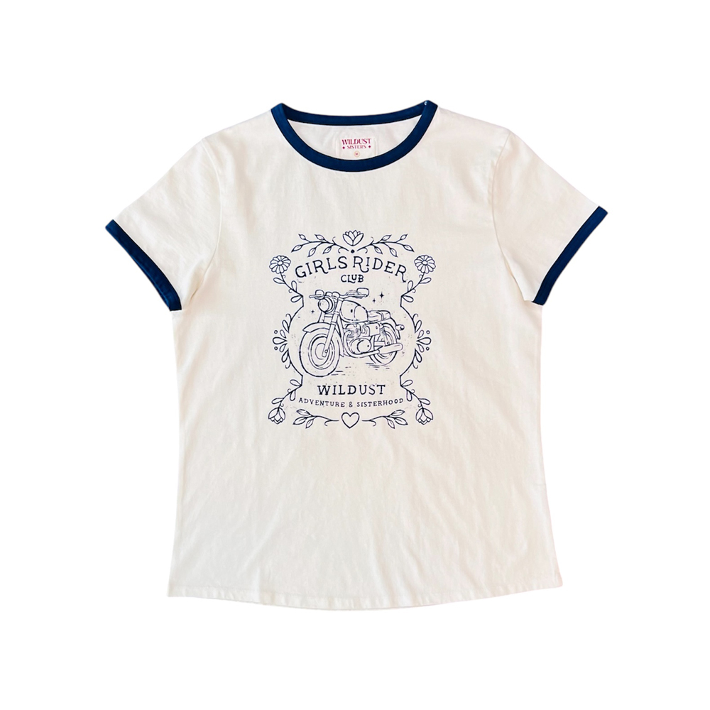 t-shirt riders club wildust sisters ride with mortimer