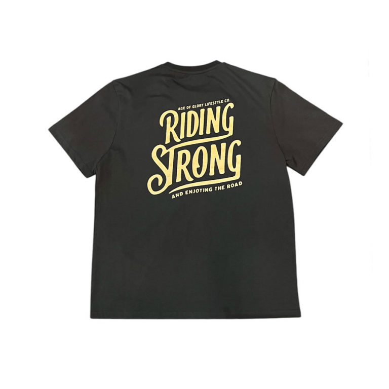 t-shirt riding strong noir age of glory