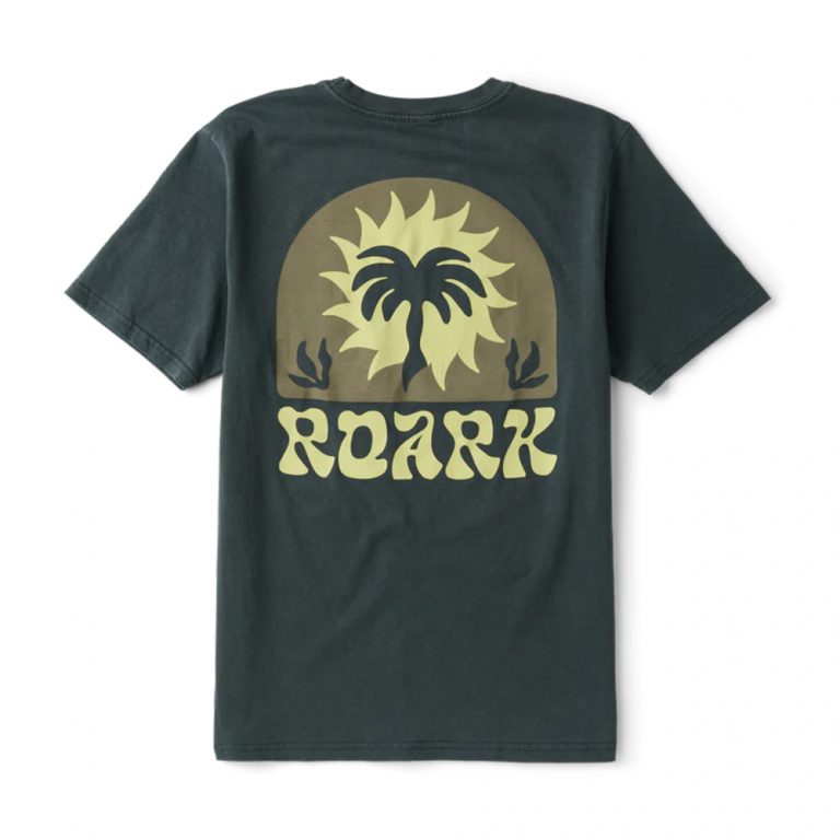 t-shirt roark palm charcoal