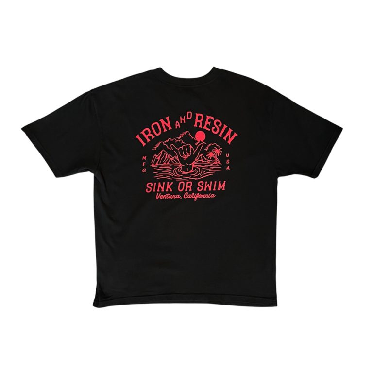 t-shirt sink or swim iron and resin ride with mortimer