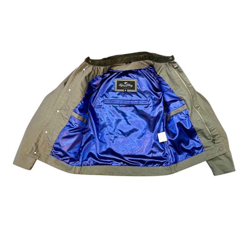 veste moto craftman kaki age of glory