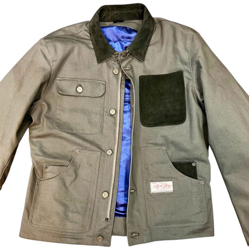 veste moto craftman kaki age of glory