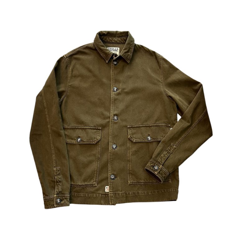 veste tiger kaki skulls machine ride with mortimer