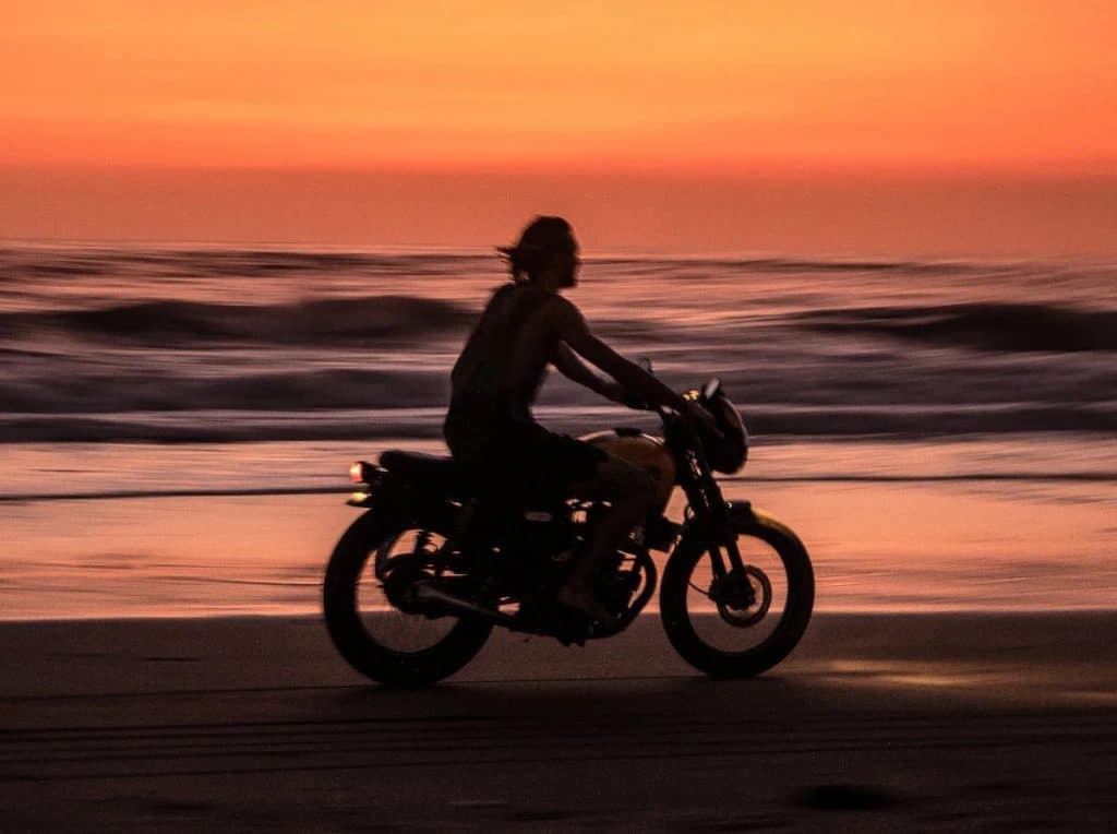 rider on the beach